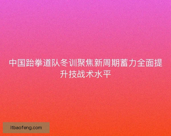 中国跆拳道队冬训聚焦新周期蓄力全面提升技战术水平